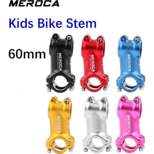 Meroca Kids Bike Stem Balance Bike Stem Race Aluminum 60mm K P S B Toddler Bike 28.6mm 25.4mm 7 degree girl boy bike
