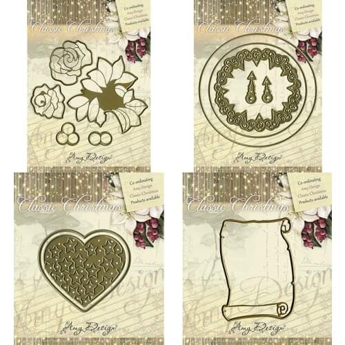 Piggy Craft metal cutting dies cut die mold Rose flower decoration Scrapbook paper craft knife mould blade punch stencils dies