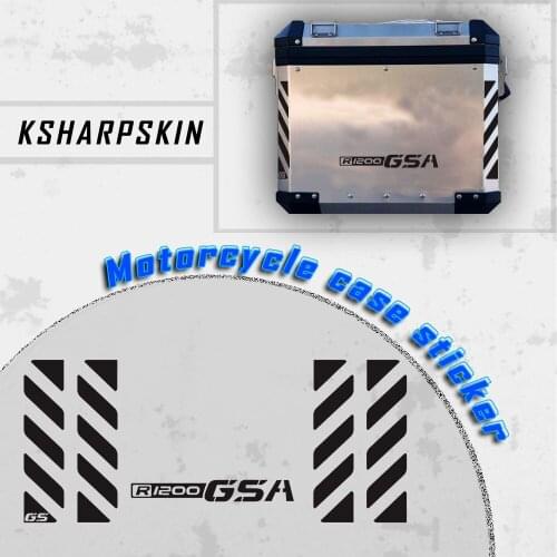 Motorcycles Universal Panniers Luggage Aluminium Decoration Decal Box sticker For BMW R1250GSA R1200 GSA F 850GSA F 750 GSA
