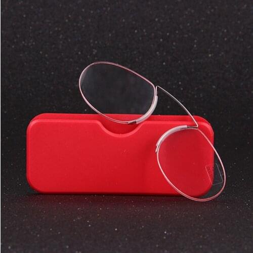 Simple Cilp on Reading Glasses Women Men Ultralight Mini Rimless Anti Blu Anti Fatigue +0.75 +1 +1.25 +1.5 +1.75 to +4