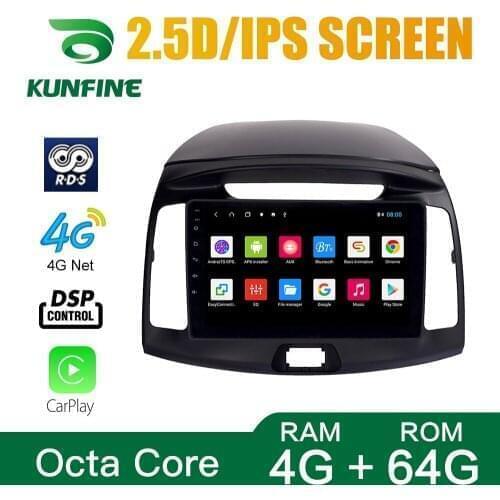 Octa Core 1024*600 Android10.0 Car DVD GPS Navigation Player Deckless Car Stereo For Hyundai Elantra 2011-16 Radio Headunit WIFI