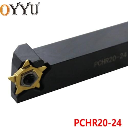 OYYU 20mm PCHR20-24 Lathe Turning Tool Holder Grooving CNC Cutter Shank PCHR 20 External Lathe Cutter Arbor