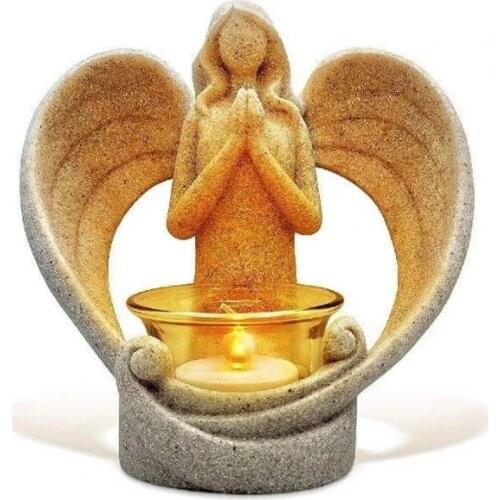 Angel Memorial Gifts, Sympathy Gift Candles, Angel Statues with LED Flashing