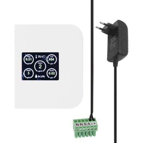 PM2.5 PM10 CO2 Detector Formaldehyde Detector Home Air Detector Hygrothermograph Intelligent Air Quality Analyzer