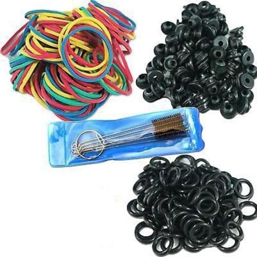 Tattoo Supplies Rubber O-Rings Grommet Nipple A-bar Bands Cleaning Brush machine free shipping