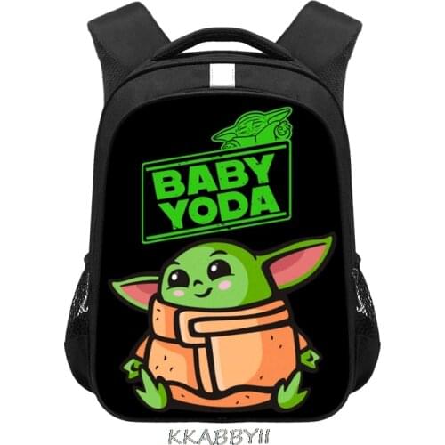 Star Wars Baby Yoda School Bags For Boys Girls Mandalorian School Bagpack 16inch Children Boys Preppy Bookbag Kids Mochila