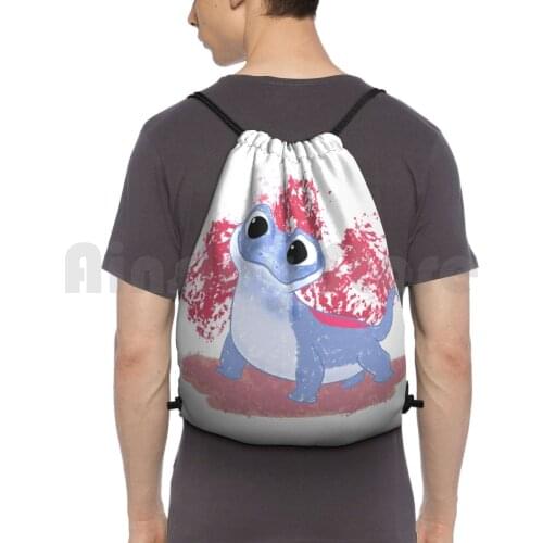 Bruni Backpack Drawstring Bags Gym Bag Waterproof 2 Bruni Lizard Cute Spirit Fire Spirit Fire Movies Films
