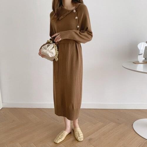 Модные вязаные платья WaterMonkey China At AliExpress