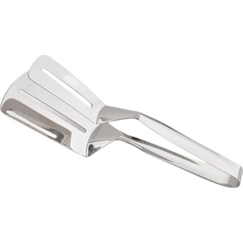 1PC Cooking Tools 304 Stainless Steel Barbecue Clip BBQ Tongs Fried Shovel Bread Meat Vegetable Steak Clamp OK 0658