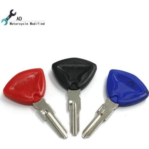 10 pcs Embryo Blank Keys Can install chip Motorbike Moto Parts For Bombardier Can-Am Canam Motorcycle Accessories without logo
