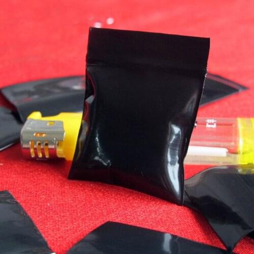 100Pcs Black Opaque Zip Lock Storage Packaging Bags Self Seal Zipper Packing Pouches Resealable Ziplock Sundries Package Bags