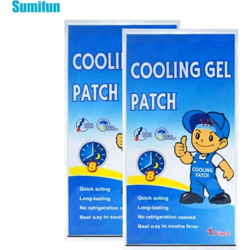 2bags Cooling Patches Adult Baby Fever Down Medical Stickers Migraine Headache Pad Lower Temperature Plaster D1922