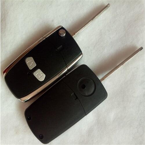 DAKATU with LOGO 3 Buttons Modified Flip Folding Remote Key Shell for Mitsubishi ASX LANCER-EX GRANDIS Outlander Right Blade