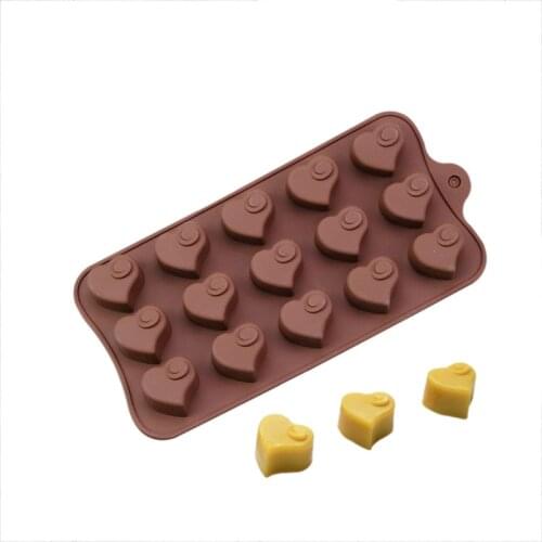 3D Heart Shaped Swirl Baking Mold Silicone Chocolate Mold Jelly Candy Soap Mold Pastry Bakeware Cake Decorating Tools