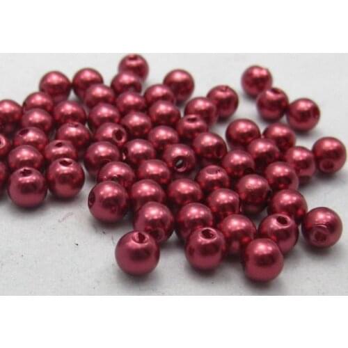 600 Pcs Plastic Faux Pearl Round Beads Imitation Pearl 6mm Decorative Accessories crafts