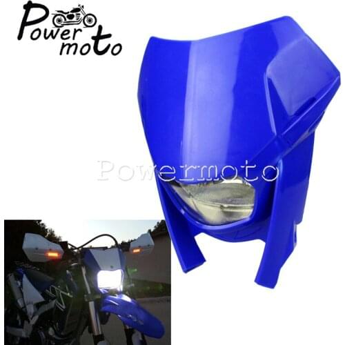 Universal Dirt Bike Headlight Enduro Head Lamp H4 12V 35W Dual Sport Running Light for Yamaha WR TTR RMZ SUZUKI EXC CRF