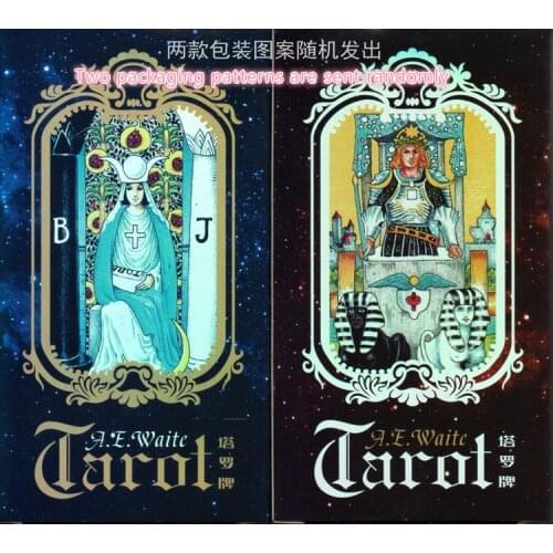 English version of the flash card tarot 2019 new version color flash card tarot innovation tarot card Chinese and English