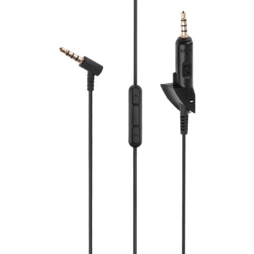 1.5m Earphone Headset Audio Adapter Cable 3.5mm Male to Male Wire Cord with Mic for Bose Quiet Comfort QC15 QC2 Headphones