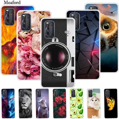 For VIVO V19 Case Luxury Silicone TPU Soft Cover Phone Case for VIVO V21 V 21 Shockproof Cartoon Bumper Coque Protective Fundas