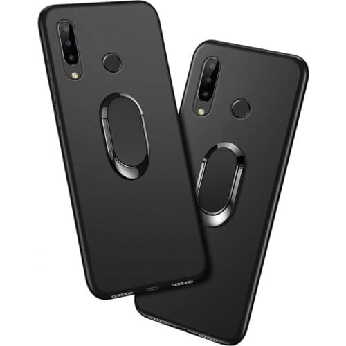 Cover For Doogee N20 Case Red Blue Black Classic Finger Ring 360 Degree Rotation Soft Silicon