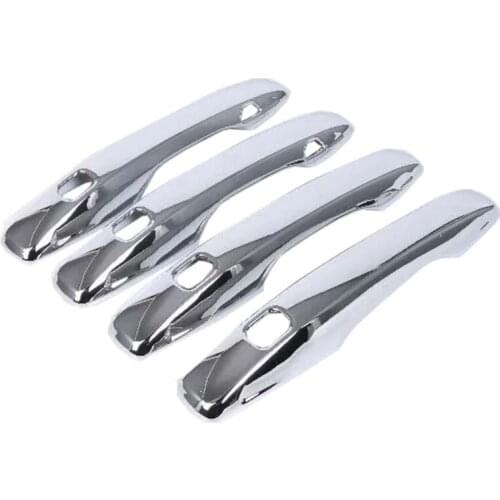 For Volvo XC60 2018 2019 2020 ABS Chrome Side Door Handle Cover Door Handle Protector Sticker Exterior Car Styling Accessories