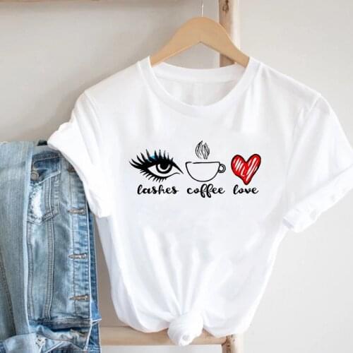 Womens T-Shirt Cartoon Print Girls Oversized T Shirt Streetwear Harajuku Korean Style Casual Tops Summer New Women Tshirt