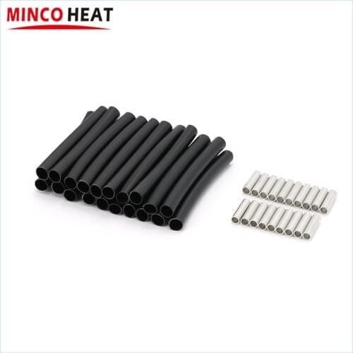 Carbon Fiber Floor Heating Wire Connection Kits Copper Tube and Heat Shrinkable Sleeves Each 20 pcs/bag