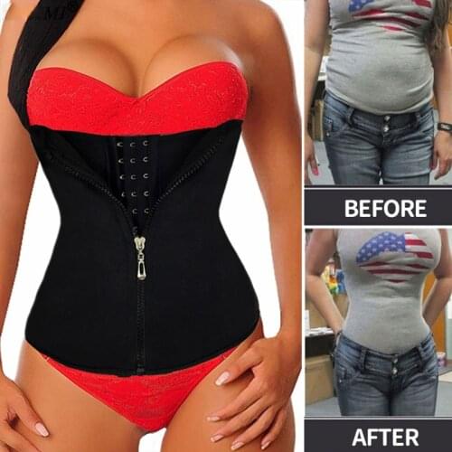 Colombian Girdles Slimming Sheath Belly Shaper Neoprene Shaping Strap Zipper Shapewear Tummy Control Corset Waist Trainer