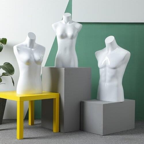 White Color Mannequin Torso Underwear Model Customized