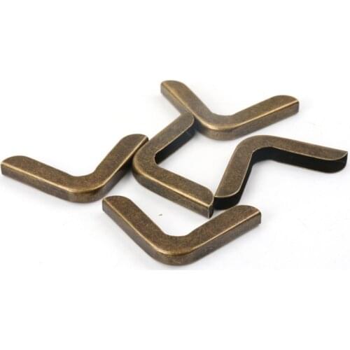 Metal Corners For Books Scrapbooking Photo Albums Menus Corner Protectors Metal Crafts DIY Ornament 28x28x4mm 20pcs