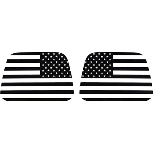 American Flag Window Decals Rear Window Stickers PVC for 1997-2006 Jeep Wrangler TJ, 1 Pair