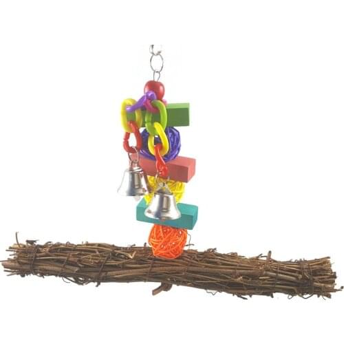 Natural Rattan Weaving Parrot Biting Toy Weaving Rattan Rattan Nibbling Toy Gnawing Toys Pet Products Bird Supplies