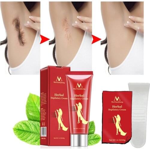 New Quickly Remove Hair Shipping Painless Hair Removal Cream Removal Depilatory Cream Waterproof Ginseng Hair