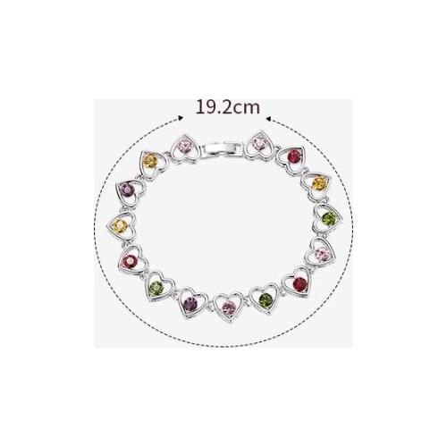 UXN340 ull Gem Star Pendant Necklace Valentine Eye Zircon Item Round Female