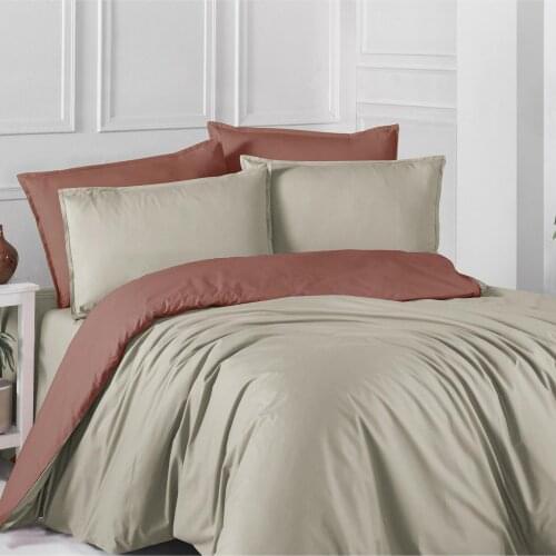 Simple Life Sarev Çift Kişilik Çift Taraflı Düz Ranforce Nevresim Takımı - Made In Turkey