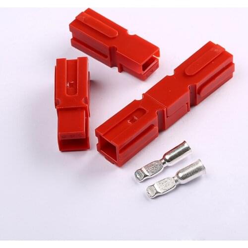 20pcs/lot 75A 600V large current battery connector with contacts 1 pin male female automotive power dc jack power connector