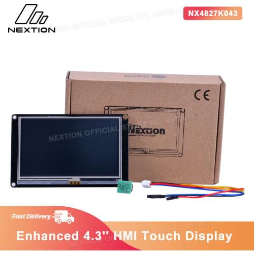 Nextion Enhanced NX4827K043 - Generic 4.3'' 480*272 Built-in RTC / Larger Flash Capacity / Faster MCU Clock HMI Touch Display