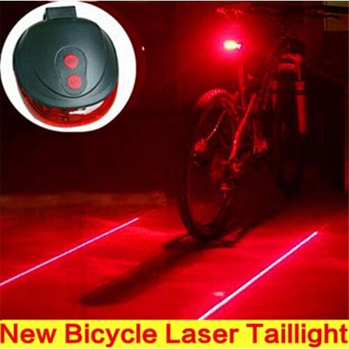 2021 New Bicicleta Sale Bicycle Laser Taillight Rear Lamp Bike Waterproof Headlight Warning Flashing Cycling Tail Light 7 Mode