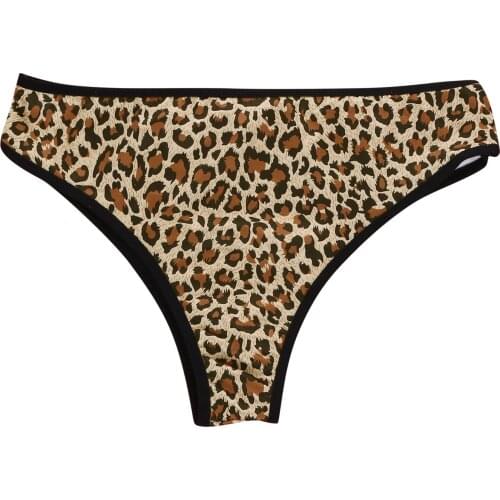 Leopard Print Women Translucent Underwear Sheer Lace Tank Lace Sexy Underpant G-string Thongs Porno Lingerie Женское Штаны