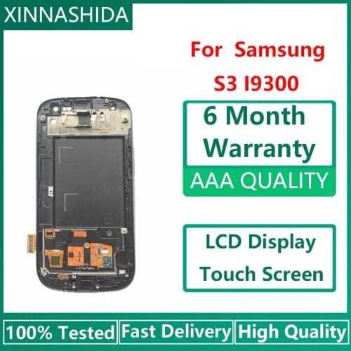 LCD Display For SAMSUNG Galaxy S3 New LCD Display Screen Assembly with Frame For Samsung S3 i9300 i9300i i9301 i9308i i9301i