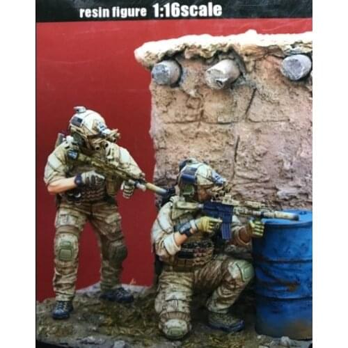 1/16 scale US Naval Special Warfare Development Group Attack 2 people miniatures WWII Resin Model Kit Model Free Shipping