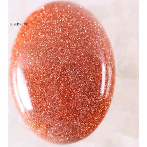 1Pair CAB Cabochon 22x30MM Oval Natural Stone Bead For Making Necklace Bracelet Earrings Gold Sandstone K506