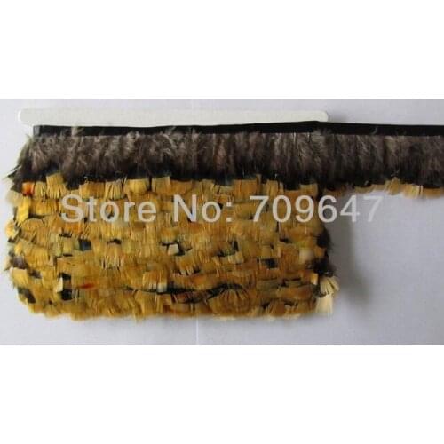 10Yards/Lot! Height 5-6cm Nature Lady Amherst Pheasant Trim Fringe,Feathers for Crafts,Feathers,Feathers Decoration