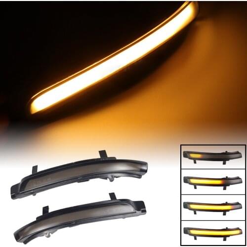 2PCS Dynamic LED Turn Signal Light Side Mirror Lamp Blinker for Skoda Octavia MK2 1Z3 1Z5 09-13 Superb B6 3T4 Car Styling