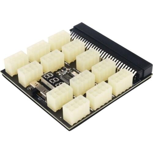 28EA Upgrade Version A-T-X 13x 6/8Pin Power Supply Breakout Board Adapter Converter 12V with Voltage Display