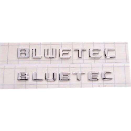 50PCS/LOT ABS 3D Plastic Old and New Style Bluetec Car Emblem Badge Sticker