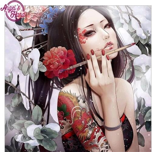 5D DIY Diamond embroidery Sexy beauty diamond painting Cross Stitch full square Rhinestone mosaic decoration gift zx