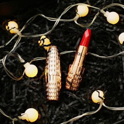 NEW lipstick Brand Professional Lips Makeup Waterproof Long Lasting Pigment Nude Pink Mermaid Shimmer Lipstick Luxury Makeup