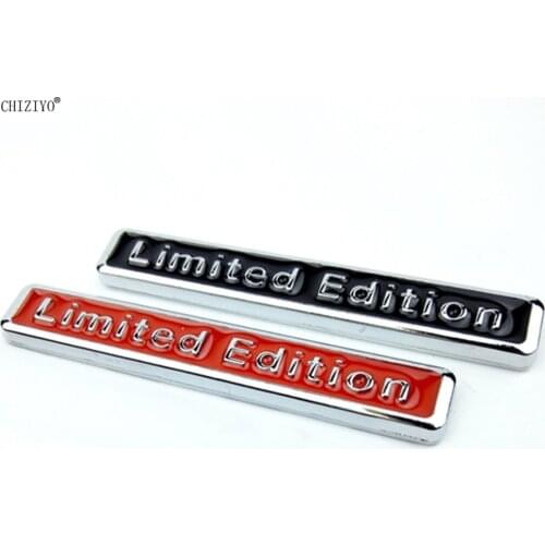 CHIZIYO 3D Metal Limited Edition Logo Car Sticker Badge Decal Motorcycle Stickers Chrome Emblem Car Modification Sticker