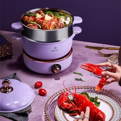 JRM0540 Electric Cooker 3L Multifunctional Household Split Hot Pot Cooking Frying Integrated Electric Pot Home Appliances R3